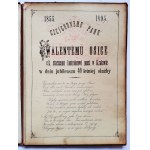 Teka z listem jubileuszowym - Starszemu kontrolorowi poczt w Krakowie - 1895