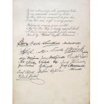 Teka z listem jubileuszowym - Starszemu kontrolorowi poczt w Krakowie - 1895