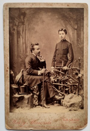 Walery Rzewuski - fotografia portretowa - Ojciec i syn ok. [1880]