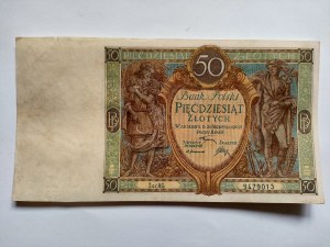 Banknot 50 złotych 1925 - seria AG