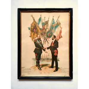 Aleksander III i prezydent Francji Maria Francois Sadi Carnot zawieraja sojusz - [1891]