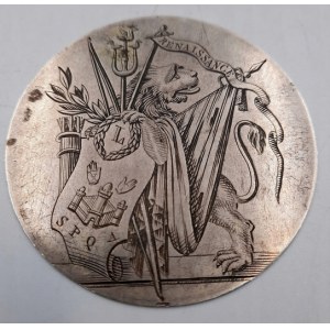 Srebrny medal pamiątkowy - Łucznictwo wertykalne Antwerpia 1848
