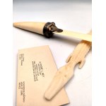 Nóż do listów i wizytwonik - kość słoniowa - pocz. XX wieku