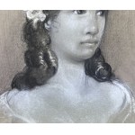 STAROWIEYSKI Franciszek, - Portret Młodej Kobiety - [pastel]