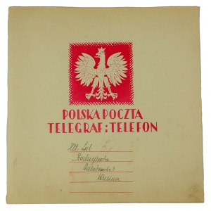 [PONIATOWSKI i PIŁSUDSKI] Telegram patriotyczny Polska Poczta Telegraf i Telefon 26.12.1934r.