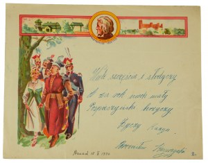 Telegram patriotyczny ADAM MICKIEWICZ / PAN TADEUSZ 1834 - 1934
