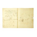 [POWSTANIE LISTOPADOWE] Comite Central En favour des Polonais / Komitet Centralny dla Polaków , [rękopis], 8.IX. 1831r., RZADKIE