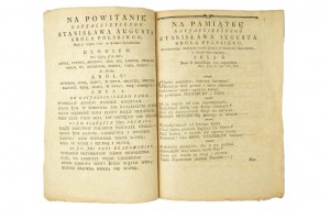 Wiersz X. Zygmunta Aleksandra Nałęcz z Włynia Włyńskiego Majestatowi Pańskiemu w przytomności wielu Senatorów i licznego Państwa w Oycowie złożony, 1787 rok