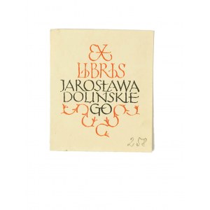 Exlibris Jarosława Dolińskiego [1881-1971] inżynier,