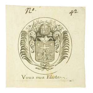 [XIXw.] Exlibris Vinea mea electa