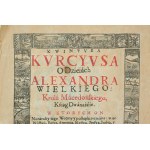 Winieta tytułowa dzieła Kvintusa Kurcyusa O dzieiach Alexandra Wielkiego Króla Macedońskiego ksiąg dwanaście, Kraków 1618r., wydanie II, druk Stanisław Giermański - przerys Wł. Bartynowskiego z końca XIX wieku