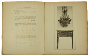 Katalog aukcji dzieł sztuki z kolekcji hrabiego Alfreda Tyszkiewicza, która odbyła się 12 grudnia 1922 roku