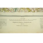 Mapa WIG [Wojskowy Instytut Geograficzny] WARSZAWA, 1933r., skala 1: 300.000