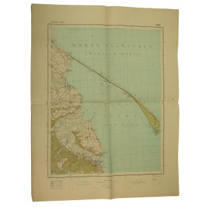 Mapa WIG [Wojskowy Instytut Geograficzny] GDYNIA i HEL , 1931r., skala 1: 100.000