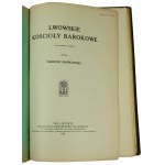 [KLOCEK] 2 tytuły: 1. Sobiesciana bibliografia jubileuszowego obchodu dwóchsetnej rocznicy potrzeby wiedeńskiej z r. 1683, Lwów 1883 / 2. Lwowskie kościoły barokowe z 68 rycinmi w tekście, Lwów 1932r.