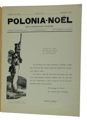 Czasopismo POLONIA numer na Boże Narodzenie i Nowy Rok 1915/16, poświęcony w całości żołnierzom polskim we Francji