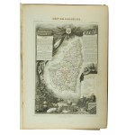 ILUSTROWANY ATLAS NARODOWY FRANCJI z ilustracjami 86 departamentów i posiadłości Francji / Atlas National, illustre de la France, Paryż 1856