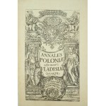 Winieta tytułowa Annalies Poloniae ab obitu Vladislai quarti Wespazjana Kochowskiego, 1682r. - przerys Wł. Bartynowskiego z końca XIX wieku