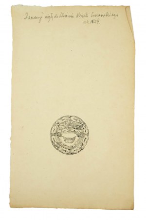 Drzeworyt użyty przy Mszale Poznańskim, [Missale ecclesiae Posnaniensis], 1524r., przerys Wł. Bartynowskiego z końca XIXw.