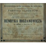 Ciekawa reklama Fabryki Klozetów Henryka Bogdanowicza, Lwów ul. Piekarska 13, [przed 1918r.]