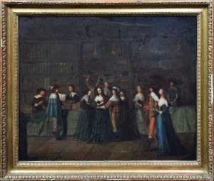 Abraham BOSSE (1604-1676) - według, Galeria Pałacowa [Scena rodzajowa]
