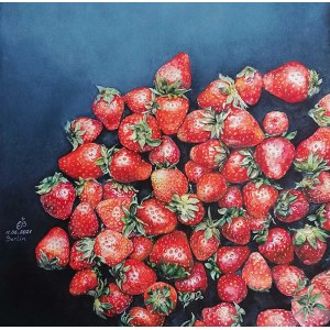 Elena Bischoff, Strawberries from my garden, 2021