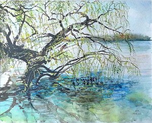 Elena Bischoff, A willow tree near the Oskol River. Town Kupiansk, Ukrain, 2022