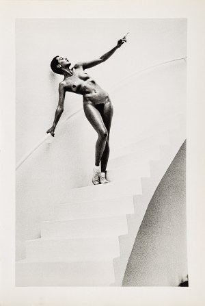 Helmut Newton, In my studio, Paris 1978 z teki ''Special Collection 24 photos lithographs'', 1979