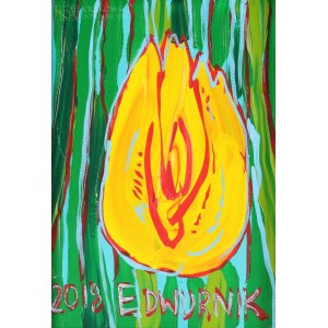Edward DWURNIK (1943-2018), Żółty tulipan (2018)