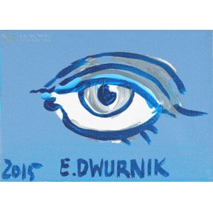 Edward DWURNIK (1943-2018), Niebieskie oko (2015)