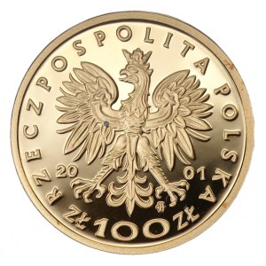 100 złotych 2001 - Jan III Sobieski - Au 900 - 8g
