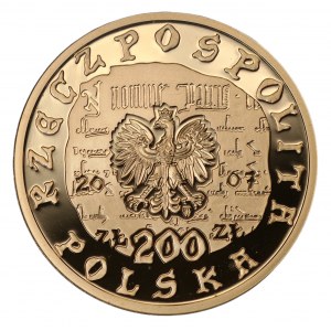 200 złotych 2007 - 750 lokacji Krakowa - Au 900 - 15.50g