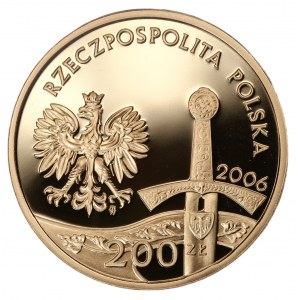 200 złotych 2006 - Jeździec Piastowski - Au 900 - 15,50g