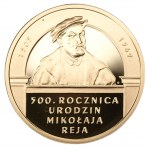200 złotych 2005 - 500. rocznica urodzin Mikołaja Reja - Au 900 - 15,50g