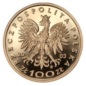 100 złotych 2003 - Stanisław Leszczyński - Au 900 - 8g