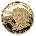 200 złotych 1999 - 150.rocznica śmierci Fryderyka Chopina - Au 900 - 15,50g