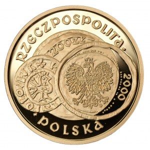 200 złotych 2000 - Zjazd w Gnieźnie - Au 900 - 15,50g