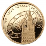 100 złotych 2003 - 750-lecie lokacji Poznańskiej - Au 900 - 8g.