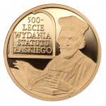 100 złotych 2006 - 500-lecie wydania statutu Łaskiego - Au 900 - 8g