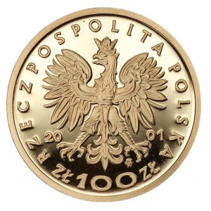 100 złotych 2001 - Bolesław III Krzywousty - Au 900 - 8g