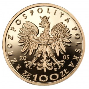 100 złotych 2005 - August II Mocny - Au 900 - 8g
