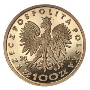 100 złotych 2000 - Jan II Kazimierz - Au 900 - 8g