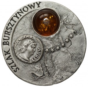 20 złotych 2001 Szlak Bursztynowy + folder emisyjny