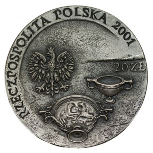 20 złotych 2001 Szlak Bursztynowy + folder emisyjny