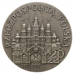 20 złotych 2001 Kolędnicy + folder emisyjny