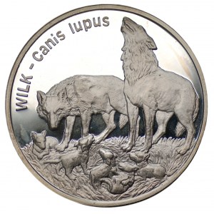 20 złotych 1999 Wilk + folder emisyjny