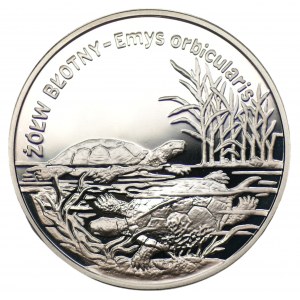 20 złotych 2002 - Żółw Błotny + folder emisyjny