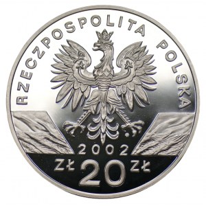 20 złotych 2002 - Żółw Błotny + folder emisyjny