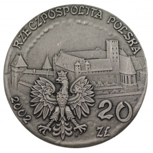 20 złotych 2002 - Zamek w Malborku + folder emisyjny