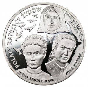 20 złotych 2009 Polacy Ratujący Żydów + folder emisyjny